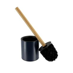 Brosse WC métal Purebamboo Bleu marine
