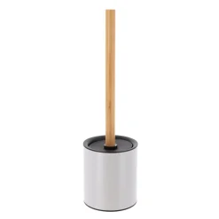 Brosse WC métal Purebamboo Gris clair