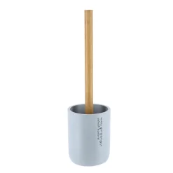 Brosse WC polyrésine Purebamboo Bleu clair