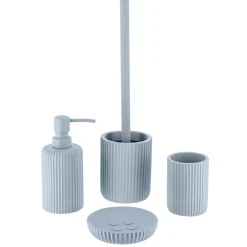 Brosse WC Timeless Strié Bleu clair