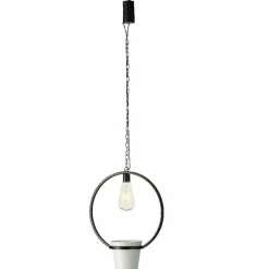 Cache-pot lumineux à suspendre (H98 cm) LED Jiny - Blanc