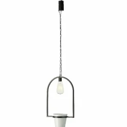 Cache-pot lumineux à suspendre (H102 cm) LED Melya - Blanc