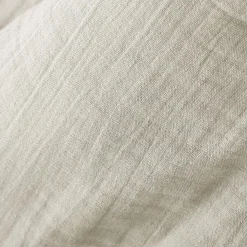 Cache-sommier Gaze de coton (90 x 190 cm) Gaïa Beige pampa