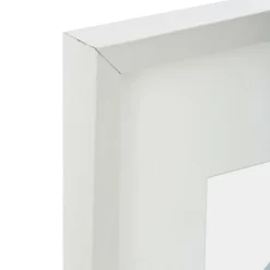 Cadre photo bois mural (30 x 40 cm) Manu Blanc