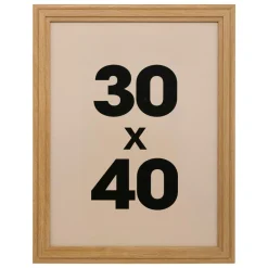 Cadre photo mural bois (30 x 40 cm) Alix Marron