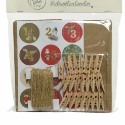 Calendrier de l'avent à confectionner soi même guirlande Or