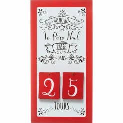 Calendrier de l'Avent perpétuel en bois Message