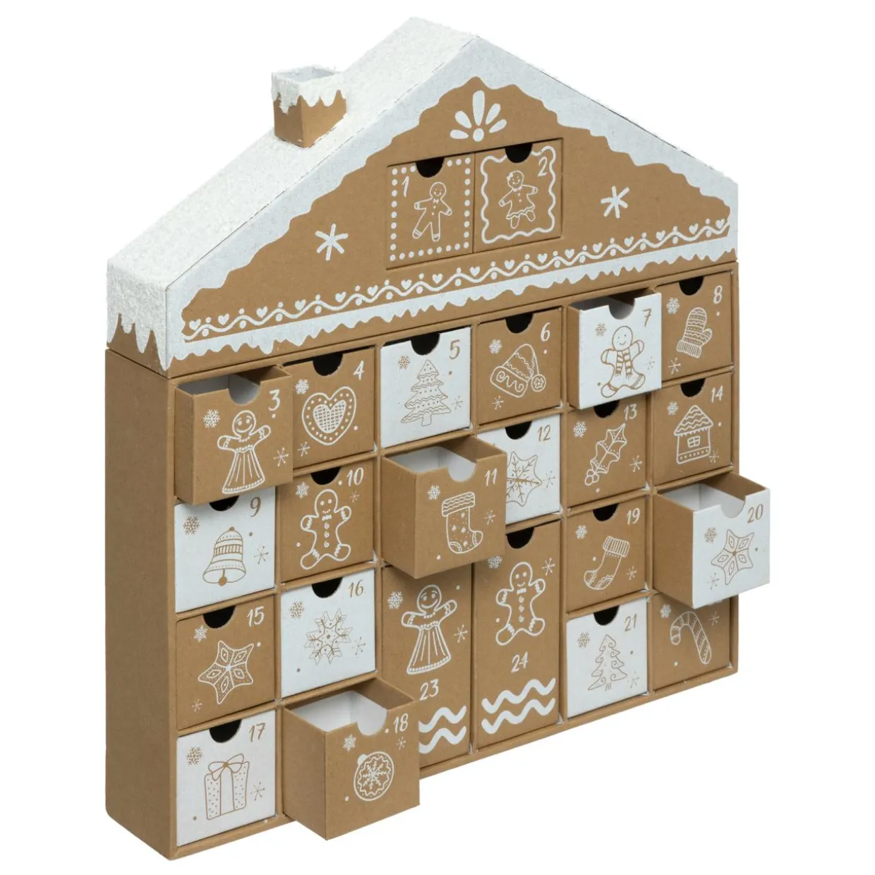 Calendrier de l'Avent à remplir Maison Pain d'épices