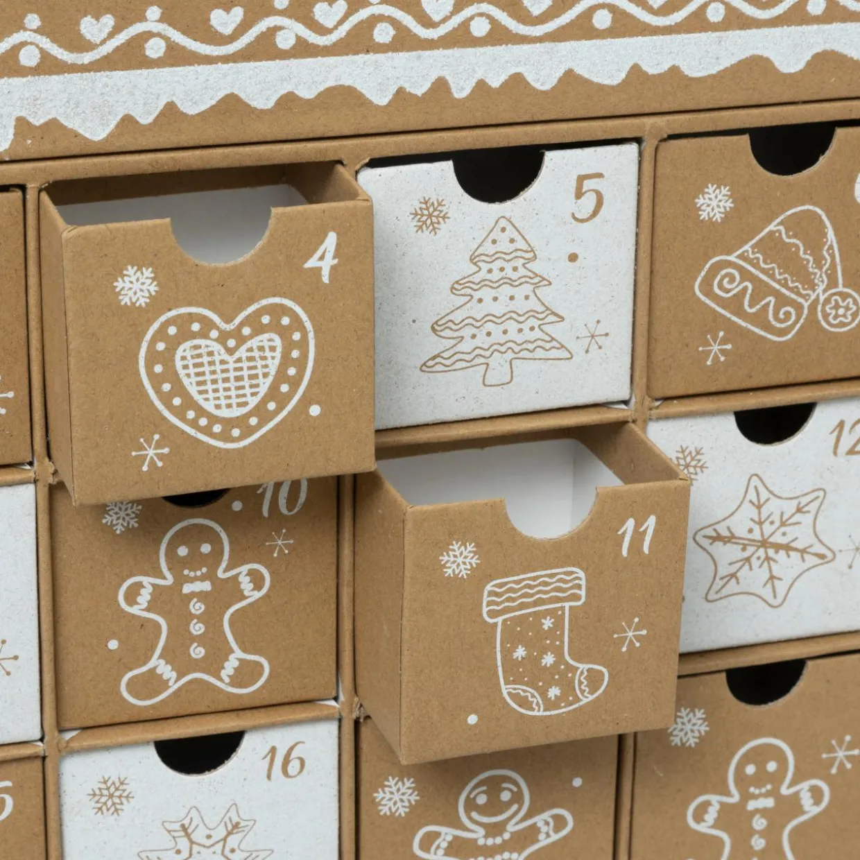 Calendrier de l'Avent à remplir Maison Pain d'épices