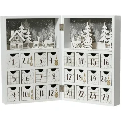 Calendrier de l'Avent à remplir (H30 cm) Scandinavie Blanc