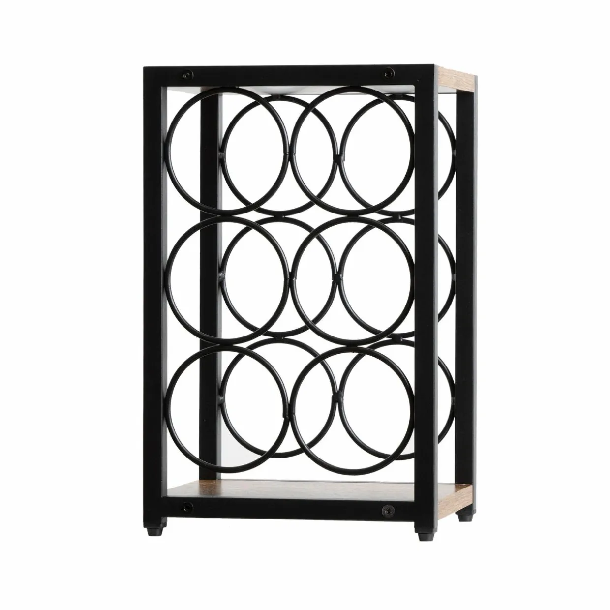 Casier range-bouteilles industriel 6 emplacements (H20 cm) Sacha Noir
