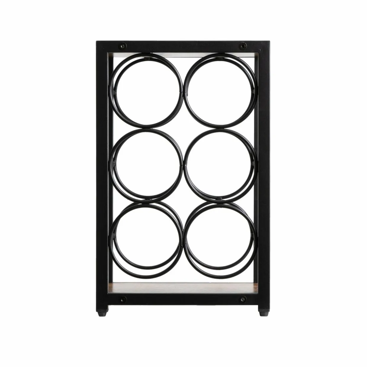 Casier range-bouteilles industriel 6 emplacements (H20 cm) Sacha Noir