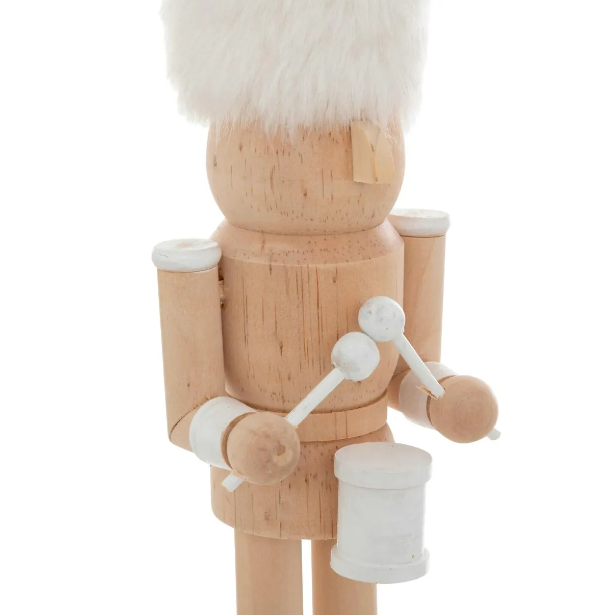 Casse-noisette en bois (H25 cm) Tambour battant Naturel
