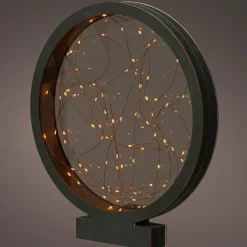 Cercle lumineux à piles 40 LED (H27 cm) Savoie Blanc chaud