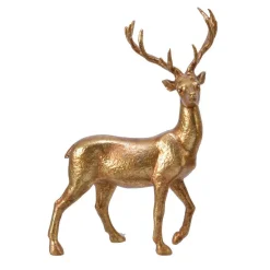 Cerf décoratif (H22 cm) Forêt enchanté Dorée