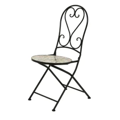 Chaise bistrot pliable en faïence Lisse Pastel