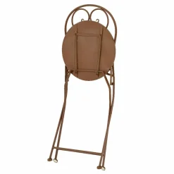 Chaise bistrot pliable en mosaïque Lyon Marron