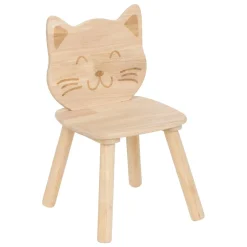 Chaise enfant bois (H50 cm) Chaton Pia Beige