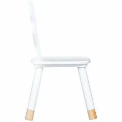 Chaise enfant bois (H52,5 cm) Douceur Renard Blanche