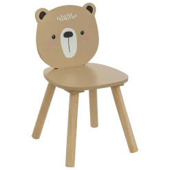Chaise enfant bois (H46 cm) Douceur Ourson Beige