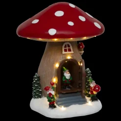 Champignon lumineux, musical et animé (H21 cm) Maison du lutin