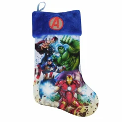 Chaussette de Noël Disney (H30 cm) Avengers Vert