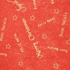 Chemin de table Noël (500 x 28 cm) Message Rouge et or