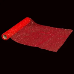 Chemin de table Noël (500 x 28 cm) Paillettes Rouge