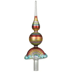 Cimier de sapin en verre Arc-en-ciel Multicolore