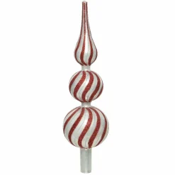 Cimier de sapin en verre Auréa Rouge