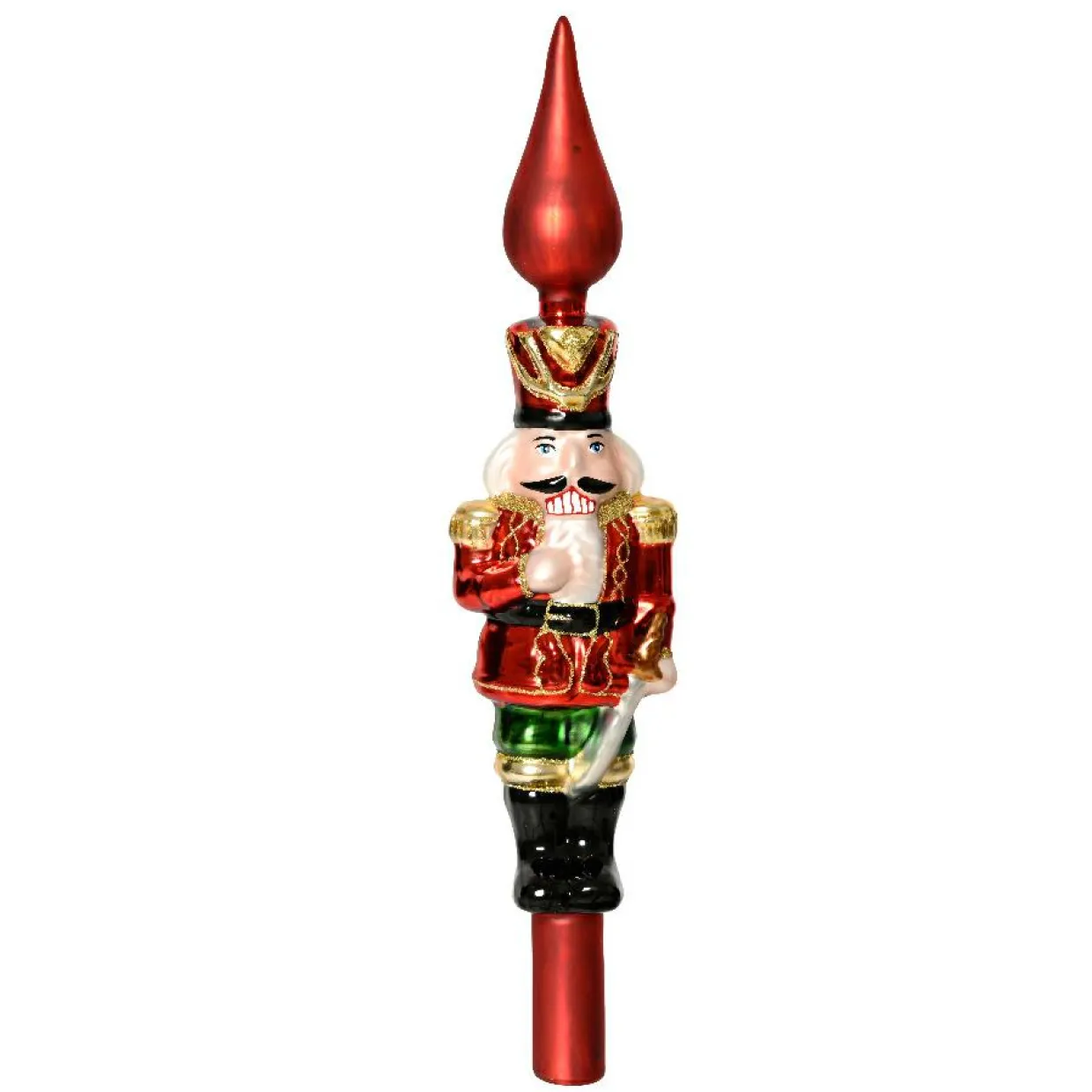 Cimier de sapin en verre Casse-noisette Multicolore