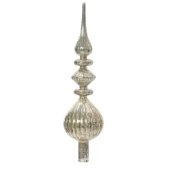 Cimier de sapin en verre Lyrique Argent