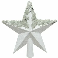 Cimier de sapin pailleté Alpeo Blanc