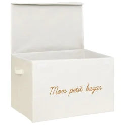 Coffre de rangement pliable enfant bouclette (36 x 57 cm) Yuma Blanc