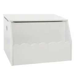 Coffre enfant bois (H38 cm) Evan Blanc