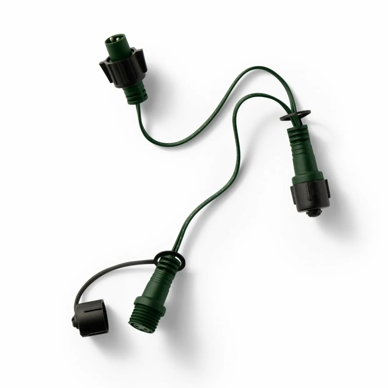 Connecteur câble vert 3 guirlandes système LED Raccordable