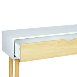 Console bois (H75 cm) Hortense Blanche