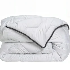 Couette très chaude enveloppe percale de coton (260 x 240 cm) Galaxie Blanche