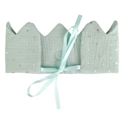 Couronne d'anniversaire enfant coton (40 cm) Roi Verte