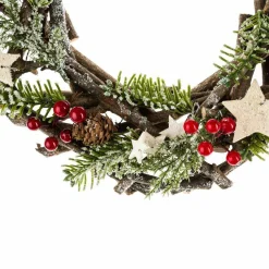 Couronne de Noël (D32 cm) Greywood Vert et nature