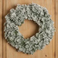 Couronne de Noël (D60 cm) Royal Vert enneigé