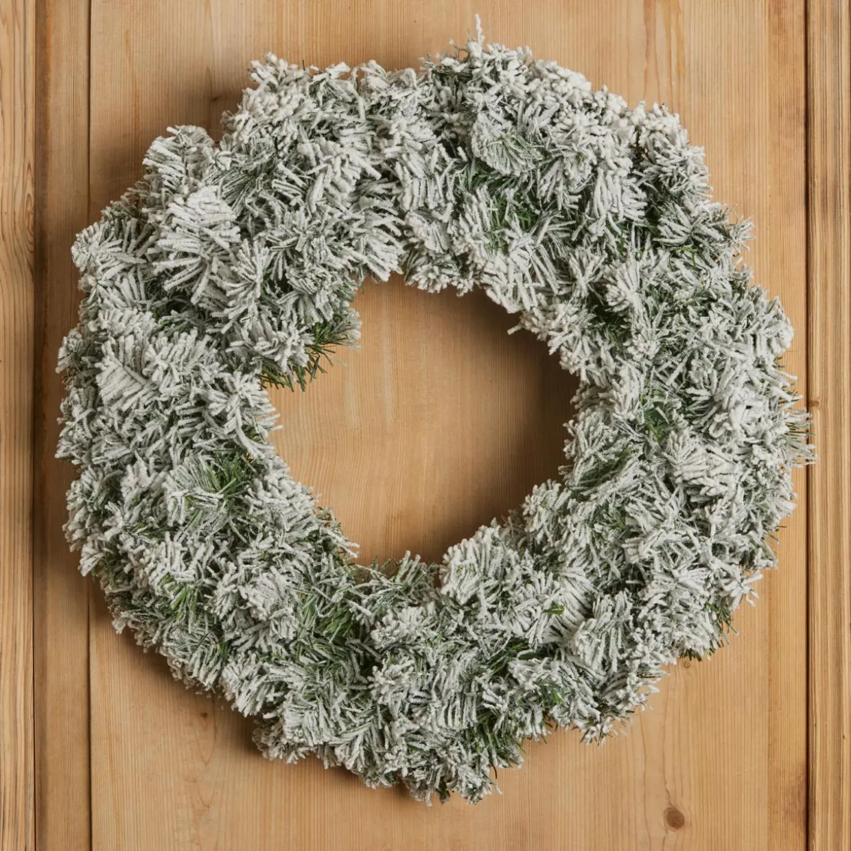 Couronne de Noël (D60 cm) Royal Vert enneigé