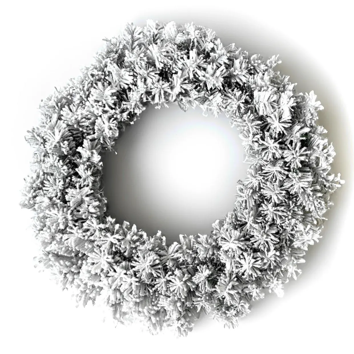 Couronne de Noël (D60 cm) Royal Vert enneigé