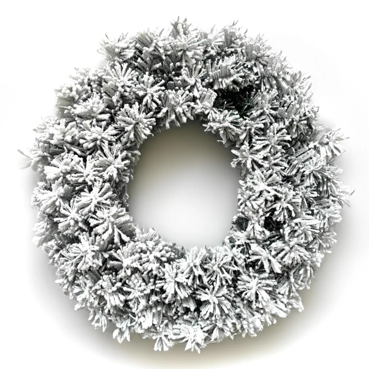 Couronne de Noël (D40 cm) Royal Vert enneigé