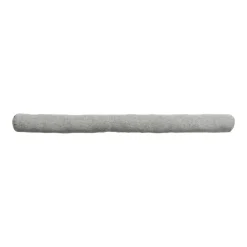 Coussin bas de porte simple effet lin (80 cm) Alfred Gris