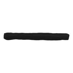 Coussin bas de porte simple velours côtelé (80 cm) Edouard Noir