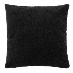 Coussin carré bouclette (45 x 45 cm) Wooly Noir