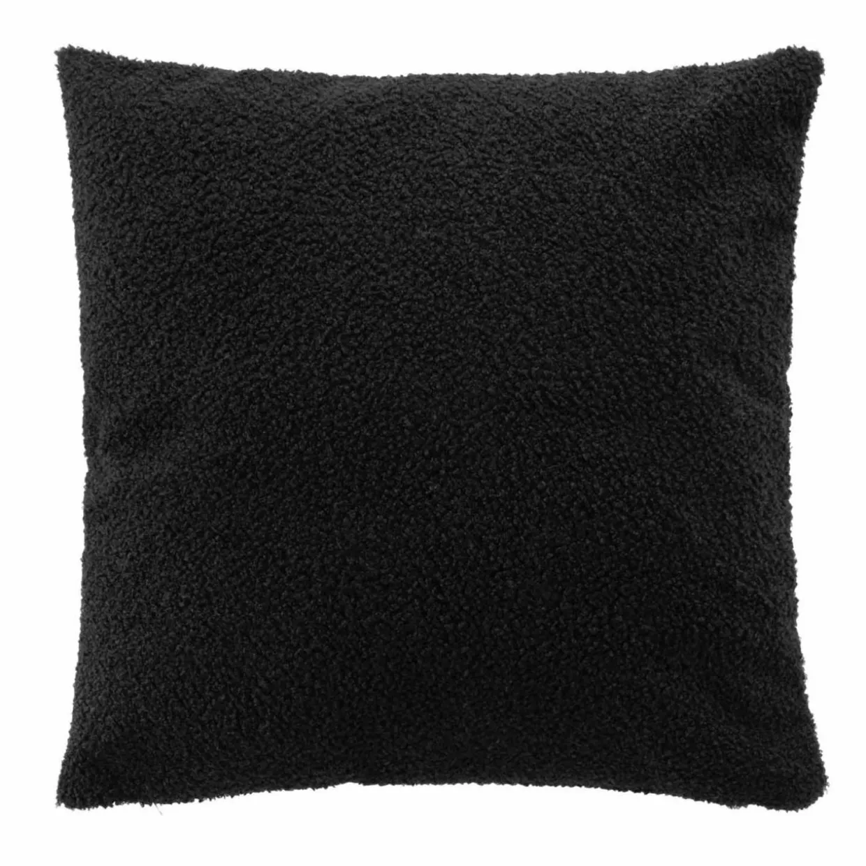 Coussin carré bouclette (45 x 45 cm) Wooly Noir