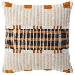Coussin carré brodé (40 x 40 cm) Jangwa Beige