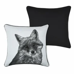 Coussin carré (40 cm) Clairière Blanc